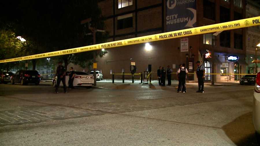 Police reported an overnight shooting in downtown St. Louis that left one juvenile dead and 9 others injured.